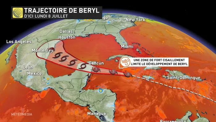 BERYL3 - TRAJECTOIRE