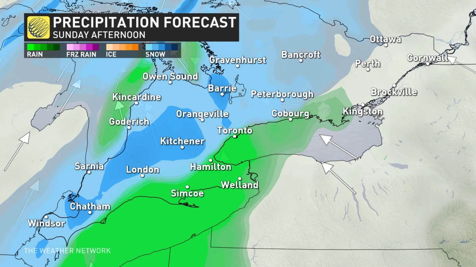 ON Precip totals Nov 25