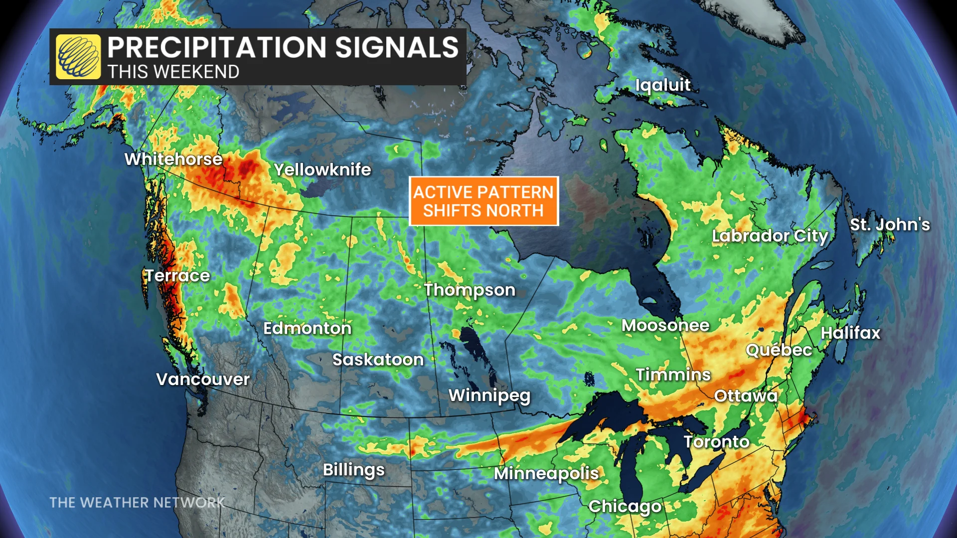Baron - Precipitation signals and active pattern - July 7