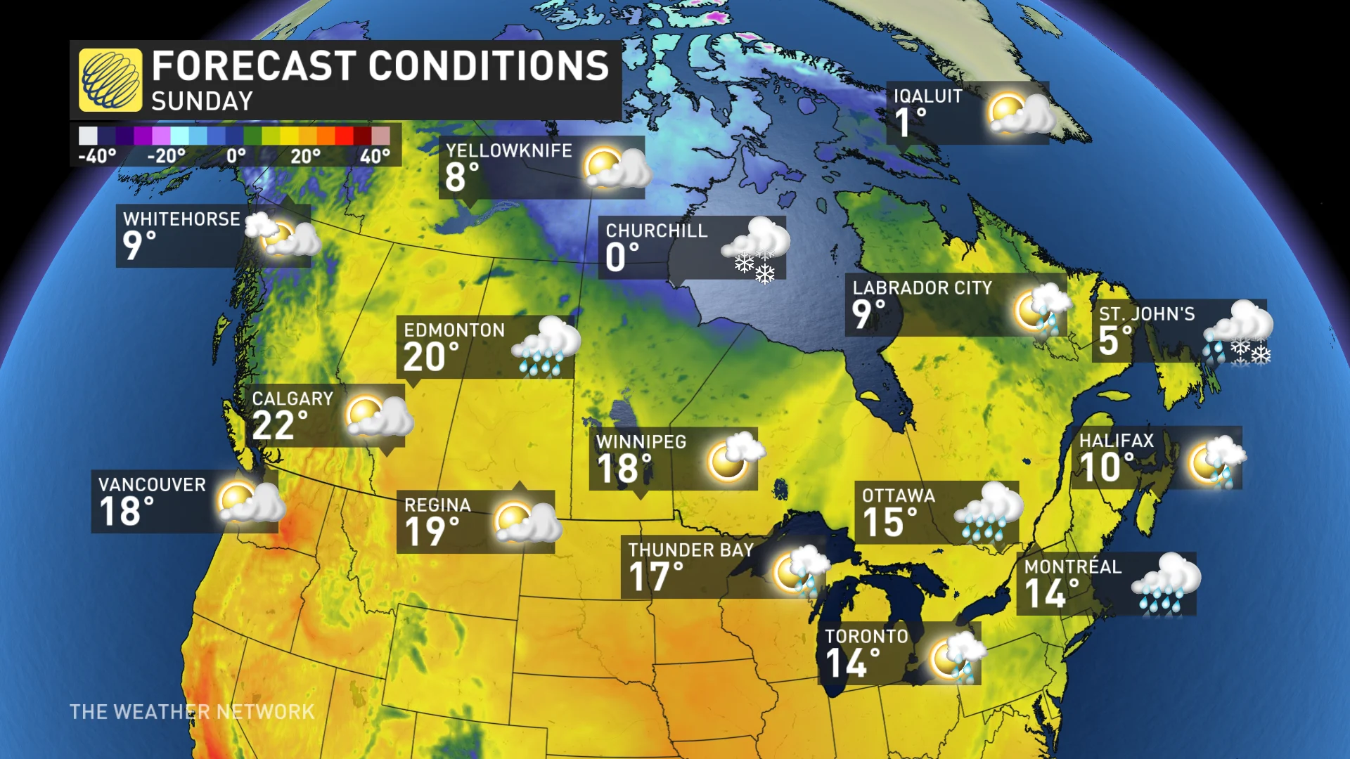 Baron - Sunday national temps