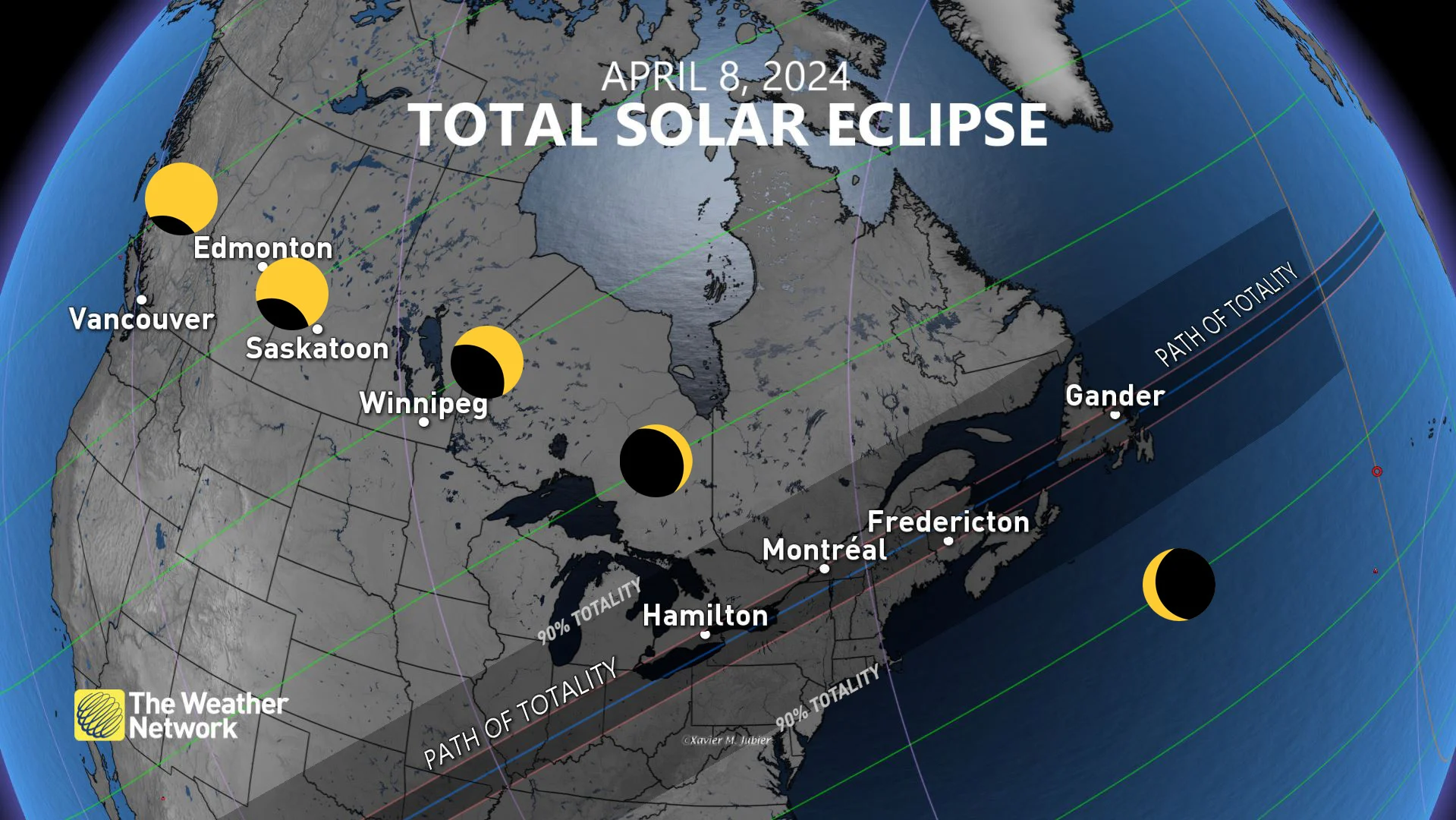 Total Solar Eclipse - April 8 2024 - 90pc Totality - Canada