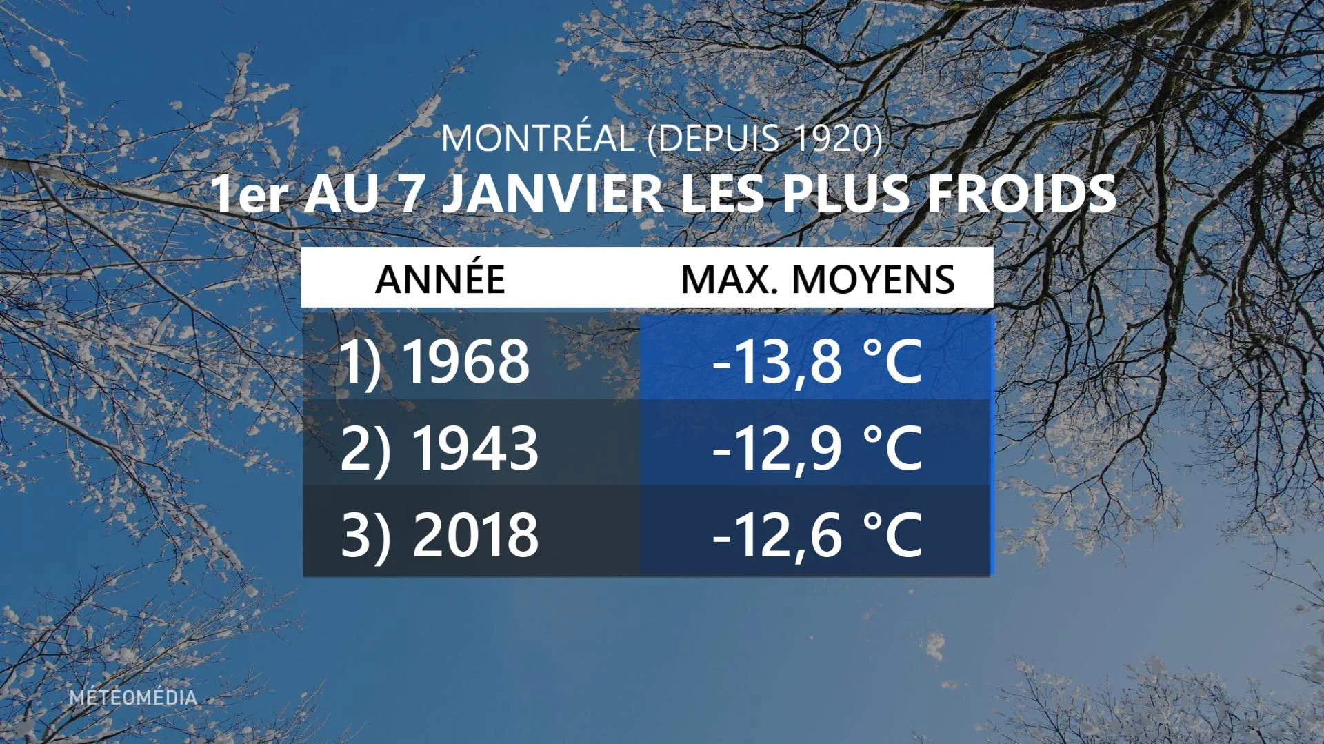 TOP 3 FROIDS