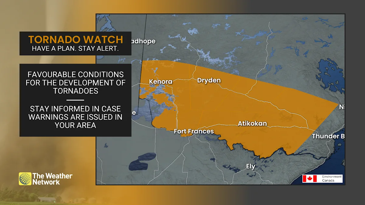 Tornado watches issued in northwestern Ontario amid severe storm ...
