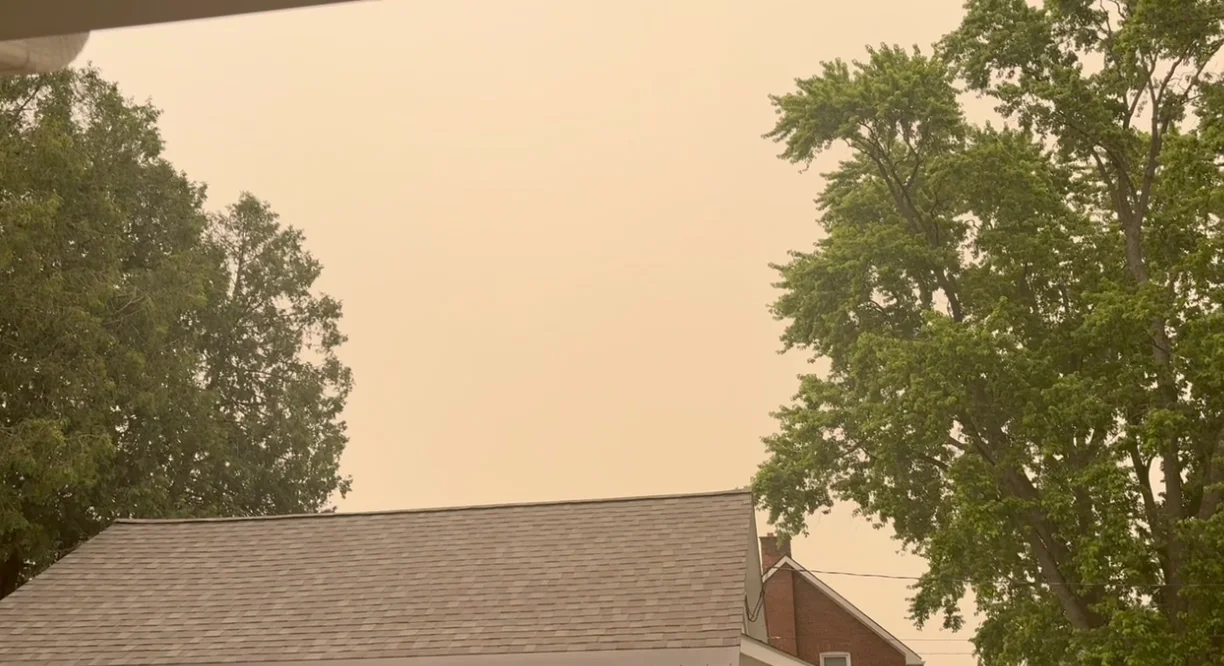 April Walker: Smoky skies seen in Owen Sound, Ont. July 15, 2026