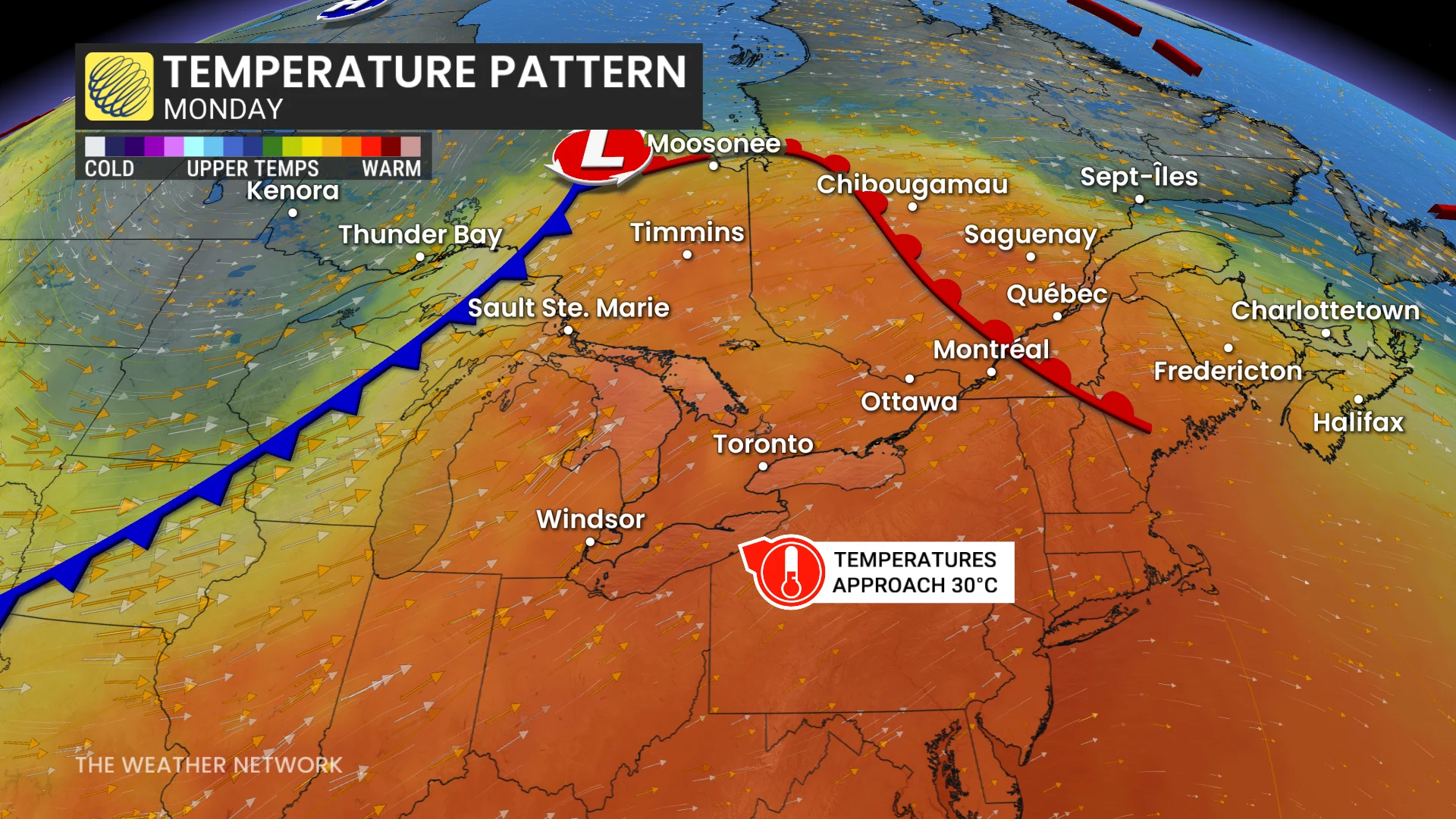 Baron - Monday temperature pattern - May 14