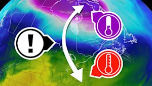 60 degrés d'écart : le Québec au centre d'un contraste extrême. Détails ici.