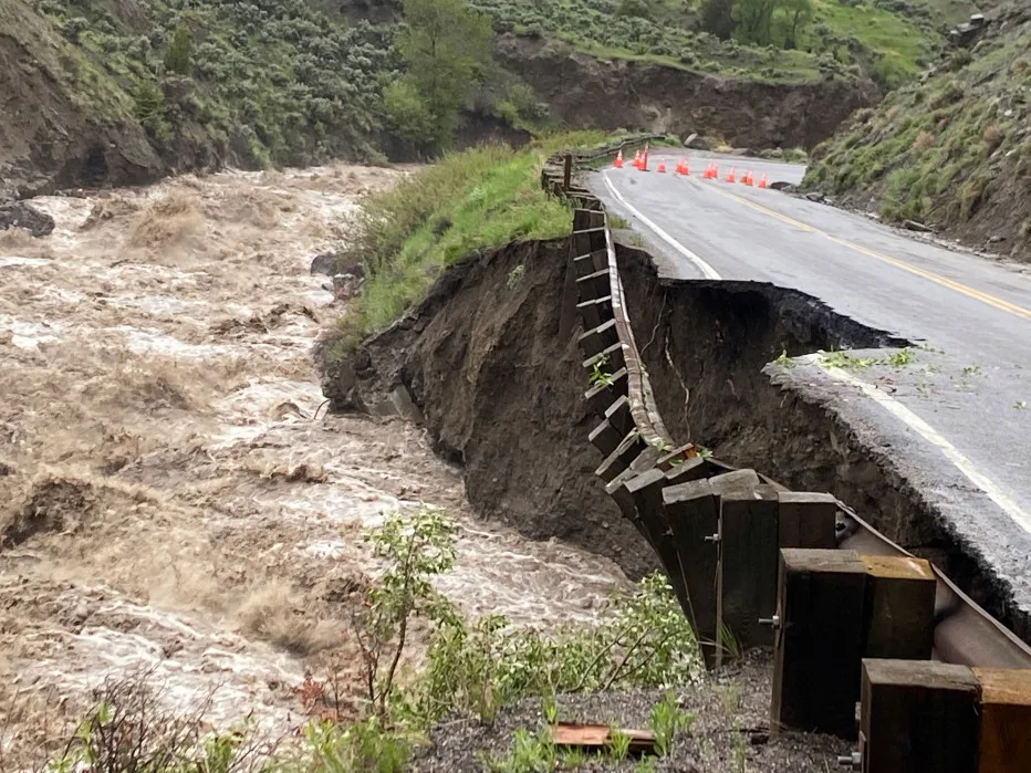 Yellowstone closed for first time in 34 years amid flooding, mudslides