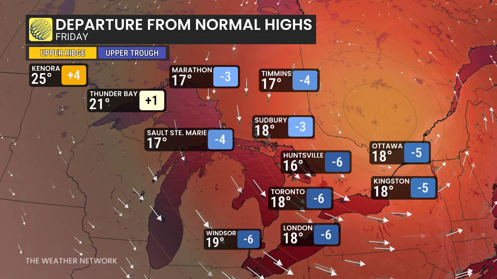 Cold, Wind, Chill, Cool, Temperature, August 27, 2025. (The Weather Network)