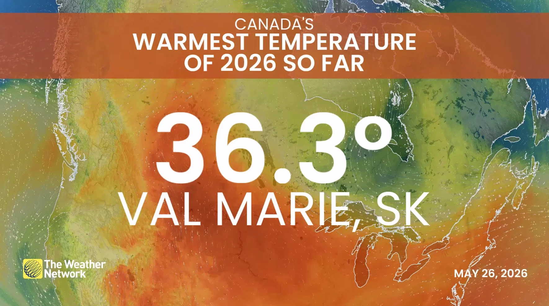 Canada-s warmest temperature of 2026 as of May 27