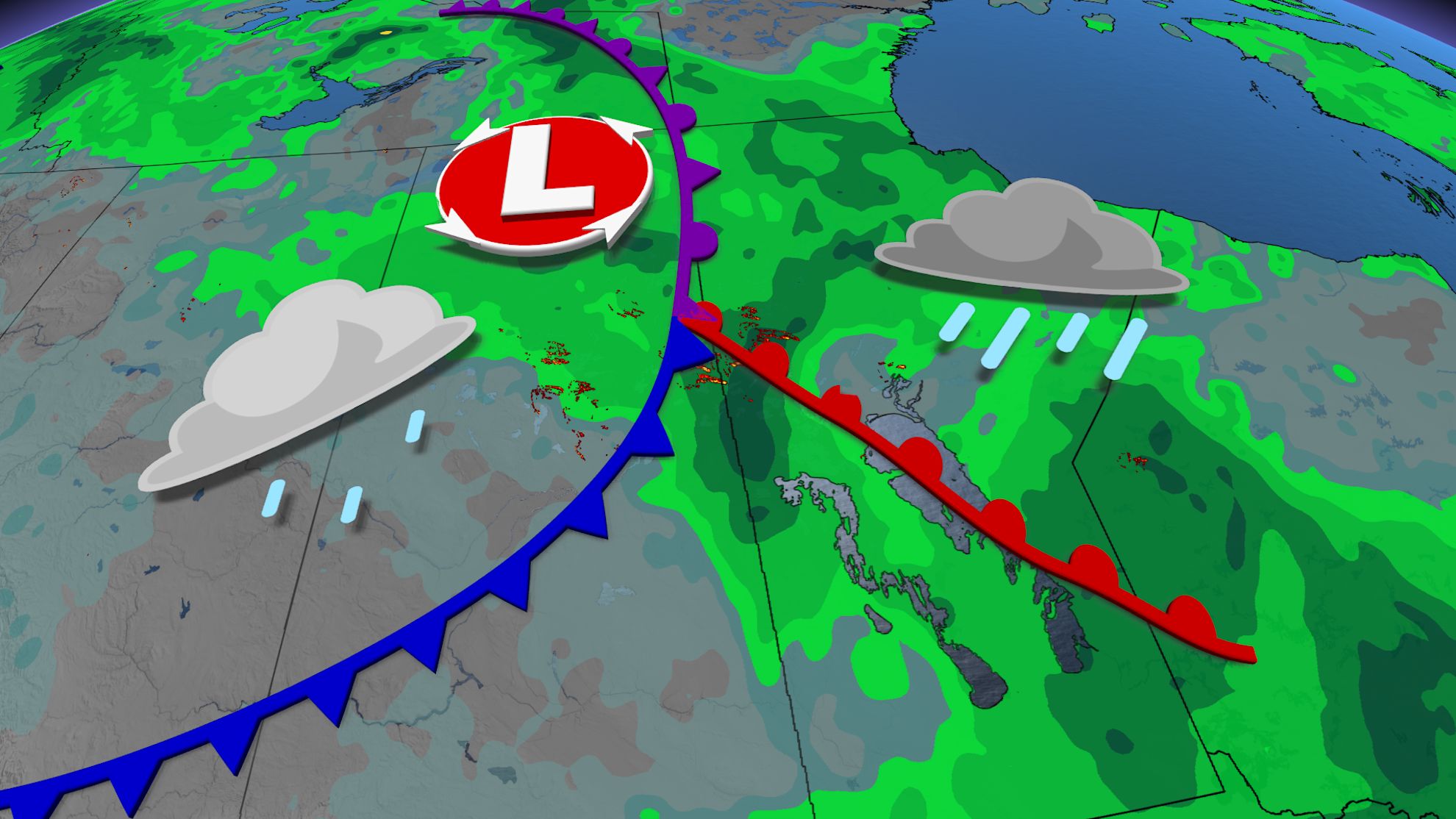 Gusty winds continue over the Prairies, but with some rain relief on ...