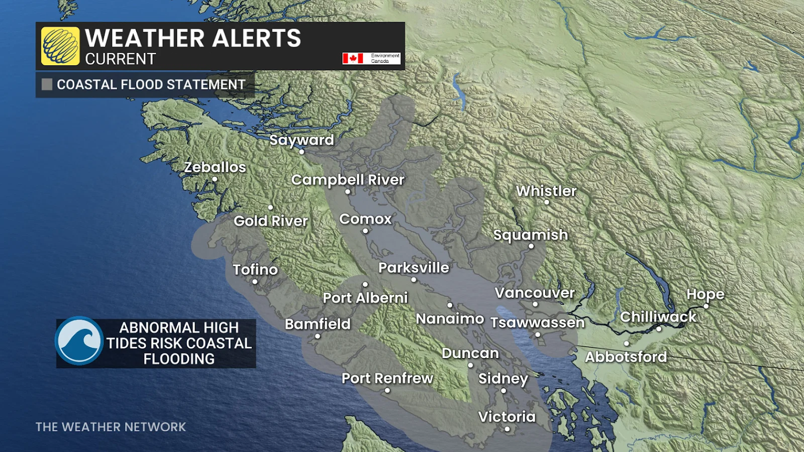 B.C., King Tide, Flooding, Flood, Storm, Coastal, Water, Rising, Jan. 03, 2026. (The Weather Network/Tyler Hamilton)