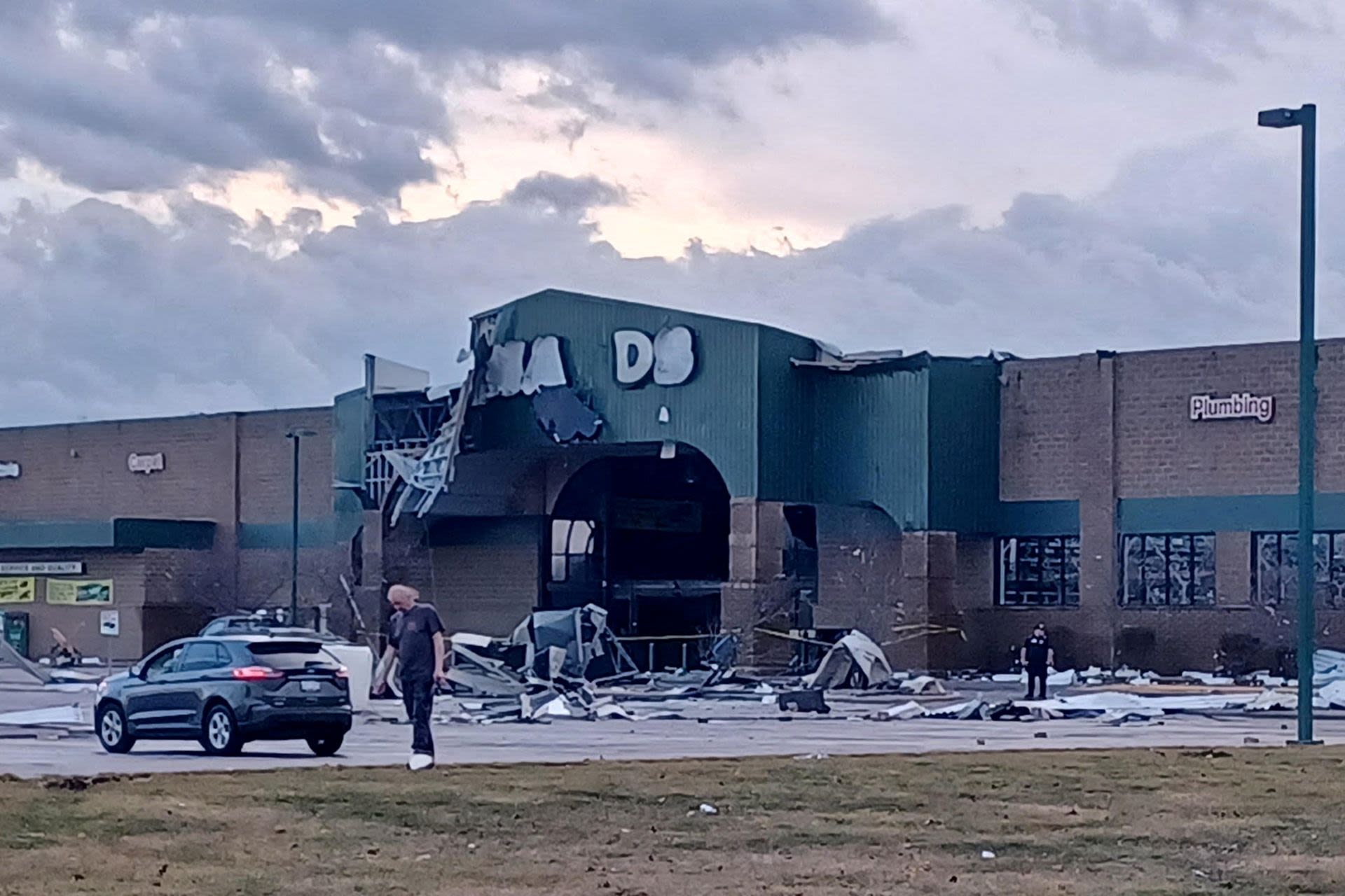 Local media footage showed smashed buildings and cars, and blown-over ...