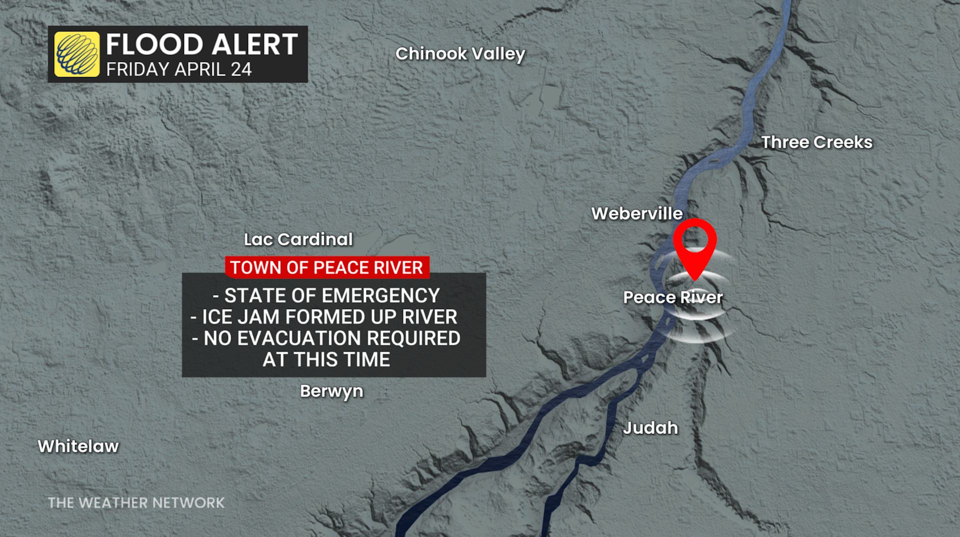 Flood alert issued for Peace River, Alta.; residents told to prepare ...