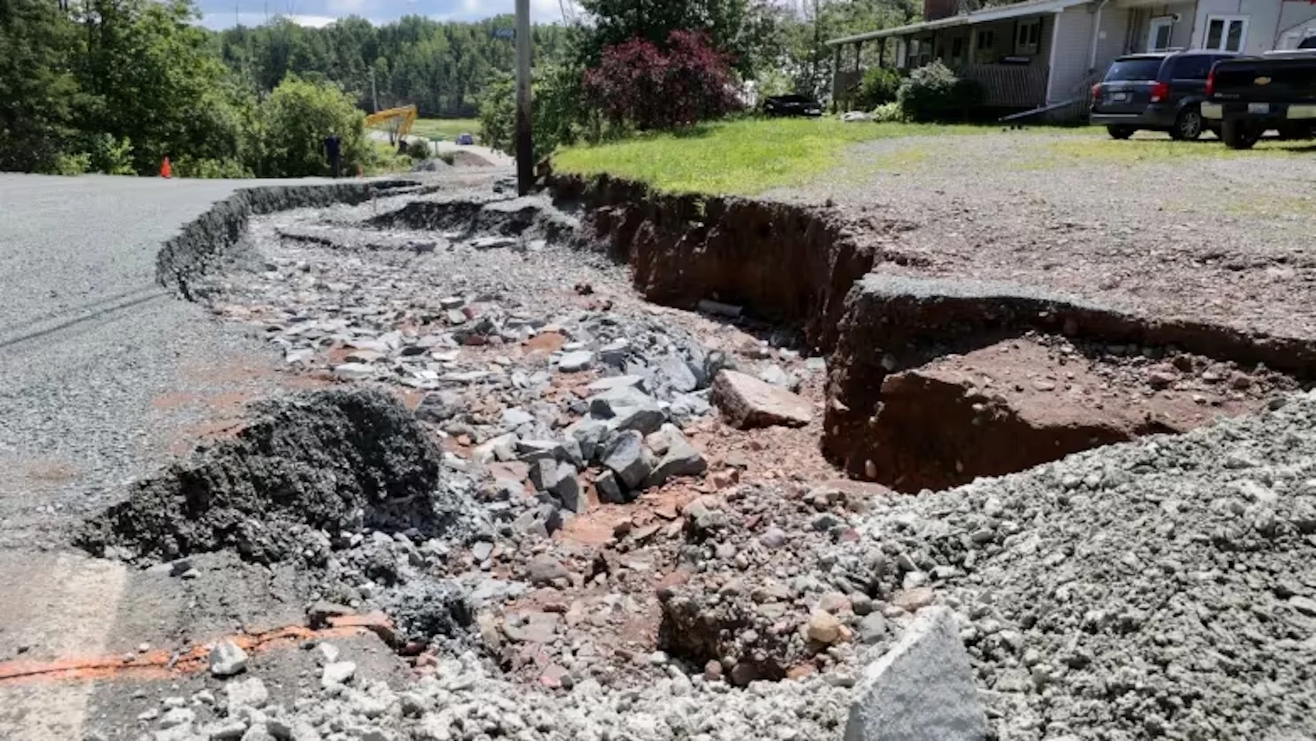 Section of East Hants highway washed out less than 24 hours after