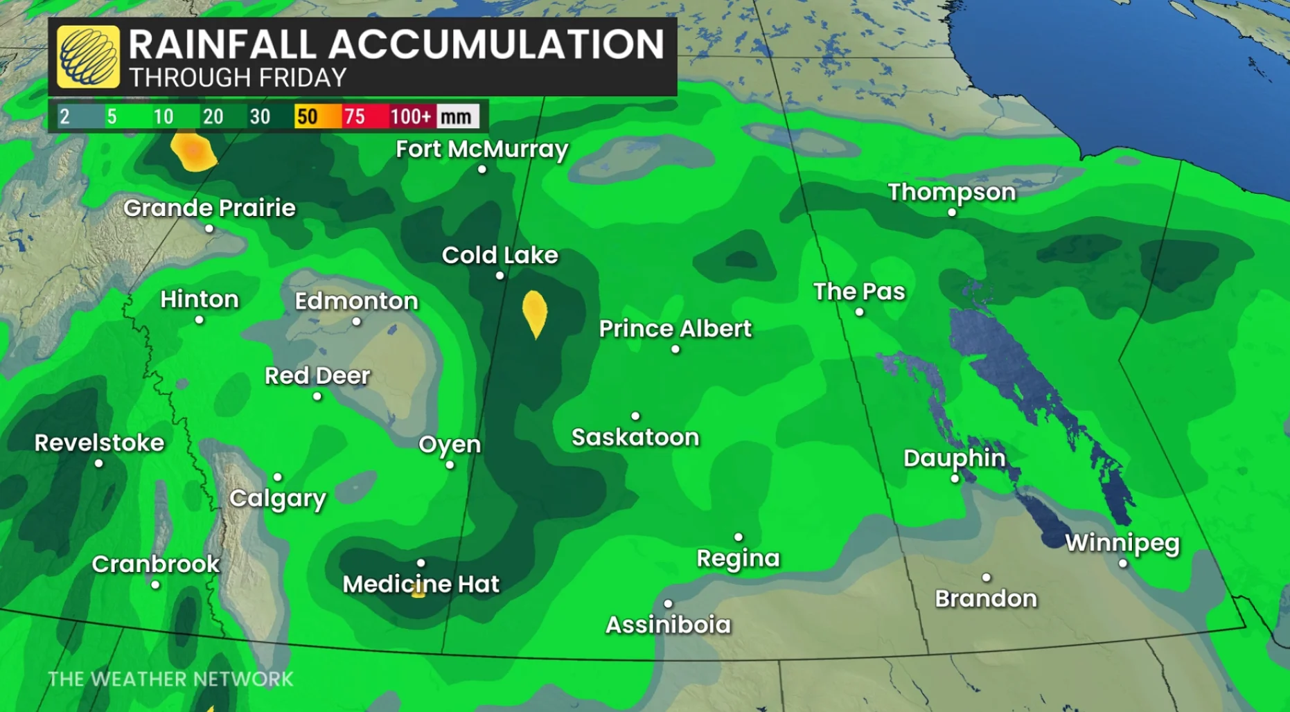 Baron: Alberta rainfall forecast May 12