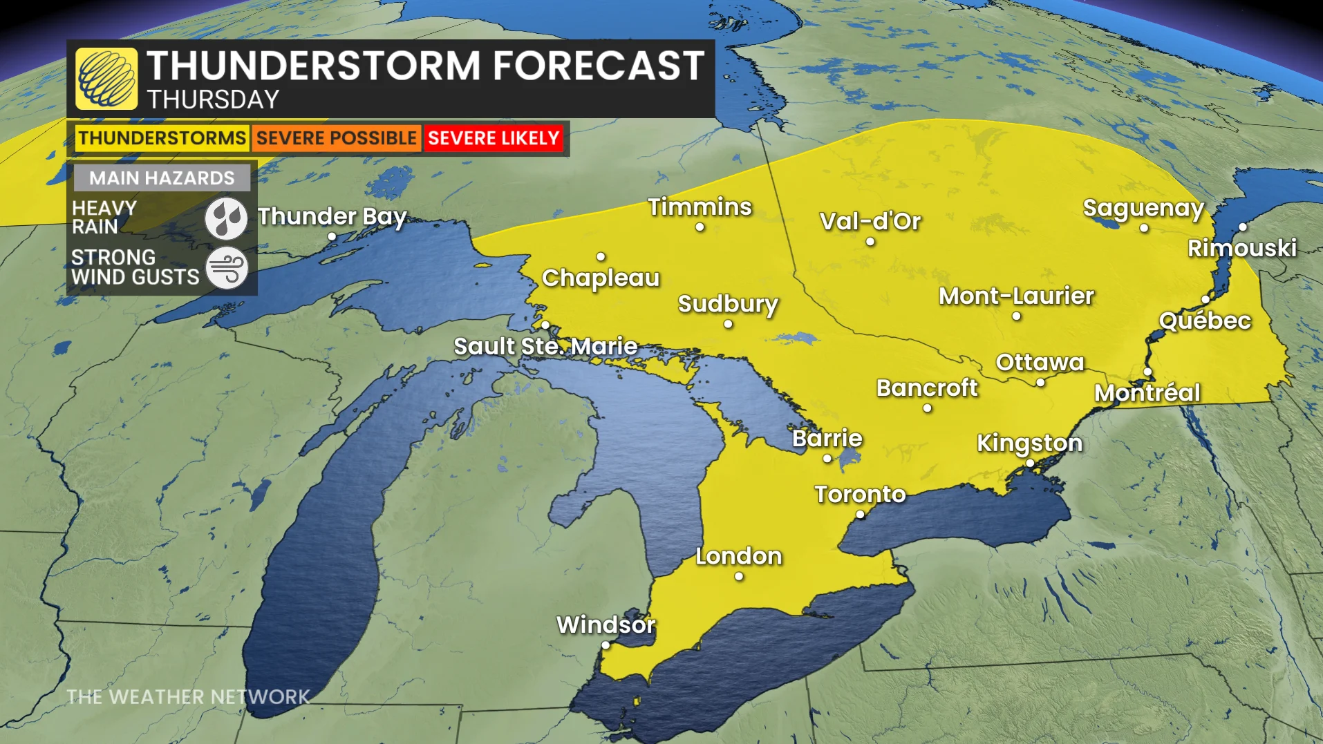 Baron - Ontario Thursday thunderstorm risk - June 24