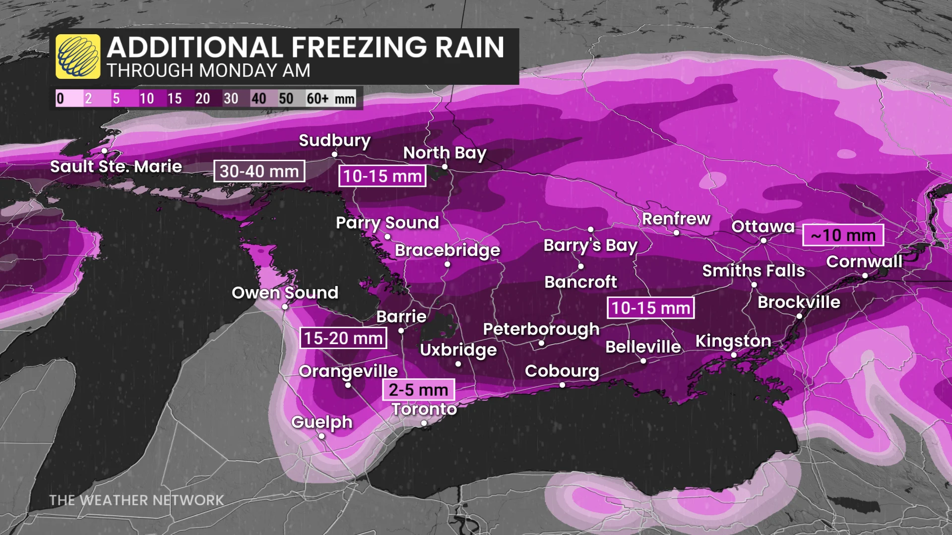 Ontario freezing rain outlook