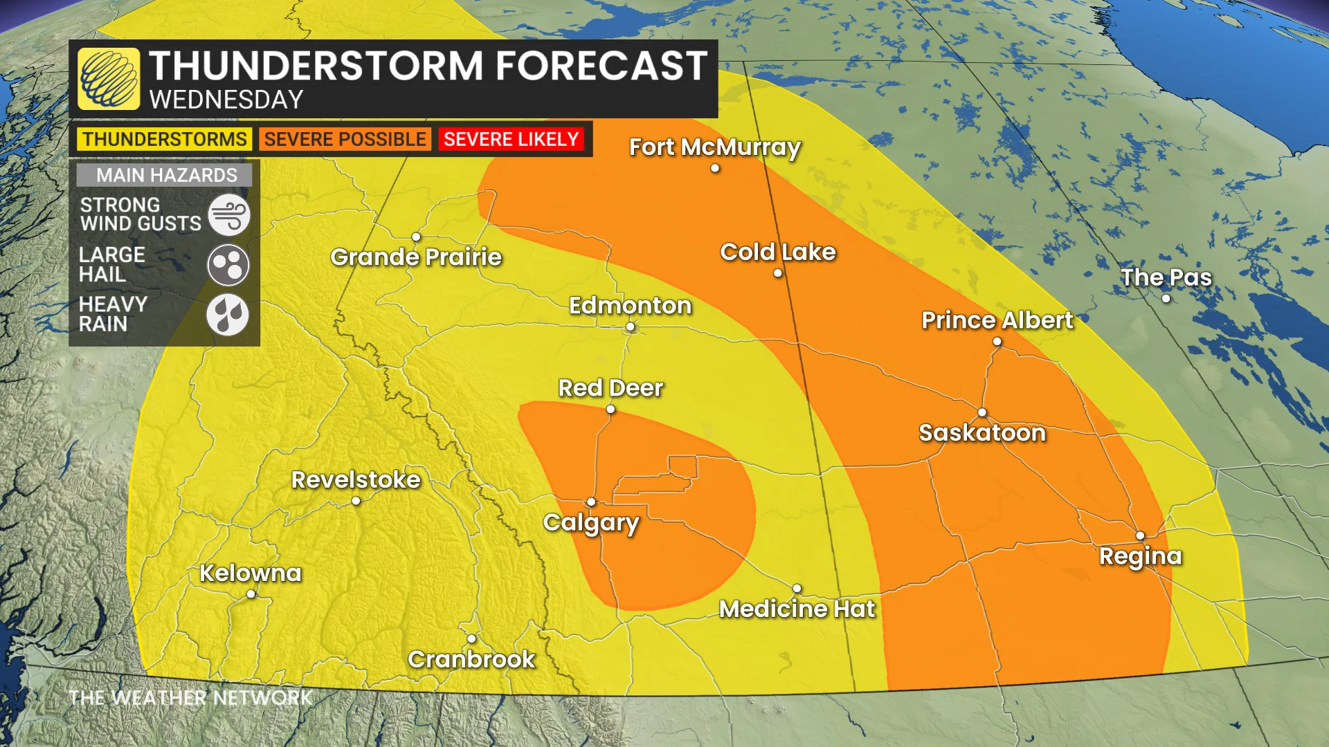 Baron - Wednesday thunderstorm threat Prairies - June24