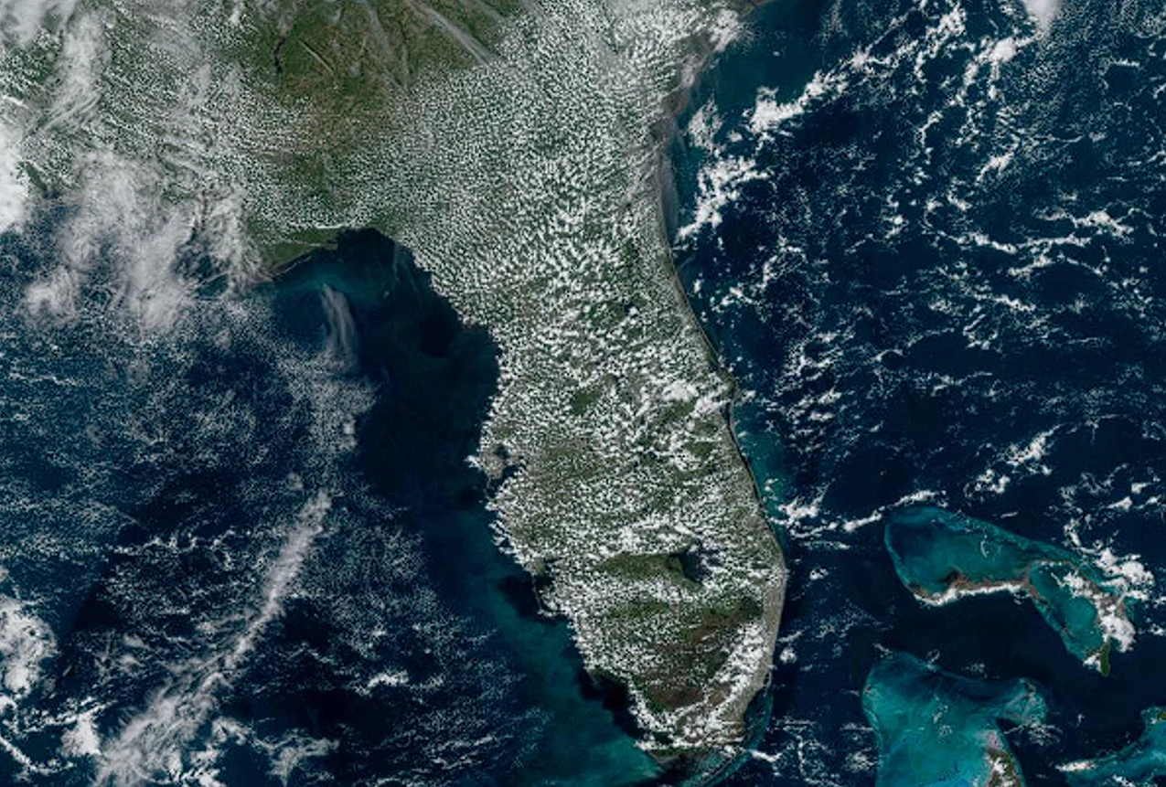 daytime heating clouds over florida