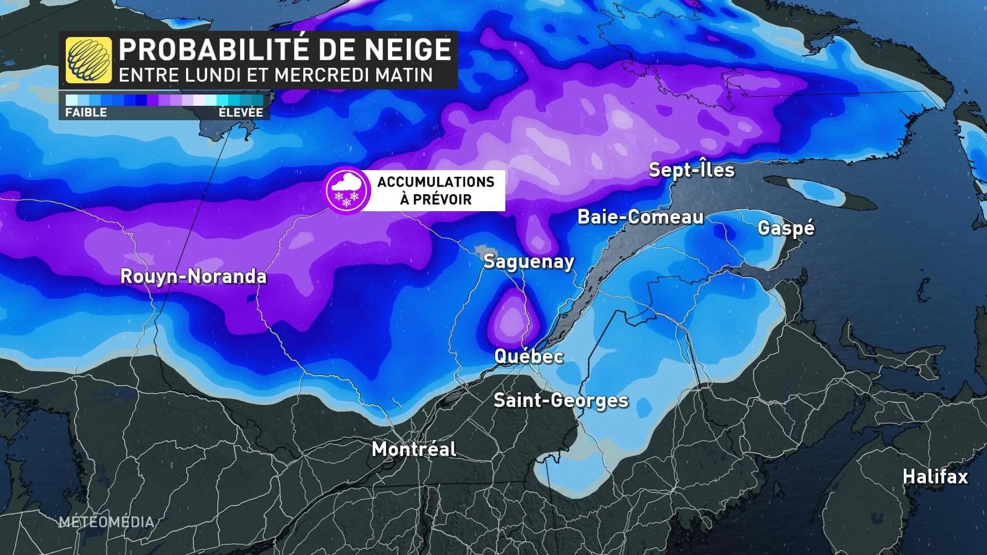 Probabilité de neige