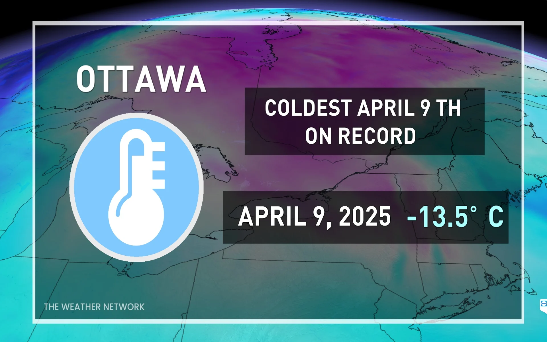 Ottawa, Ont., coldest April 9 on record (April 9, 2025)