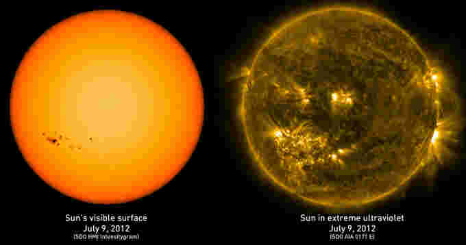 Sunspot-Surface-vs-171A-09072012-NASA-SDO