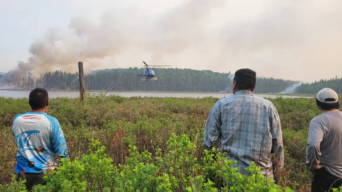 CBC: Barriere Lake wildfire (Charlie Papatie/Facebook)