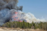 Grass fire destroys 2 houses, forces out 80 households in Manitoba First Nation