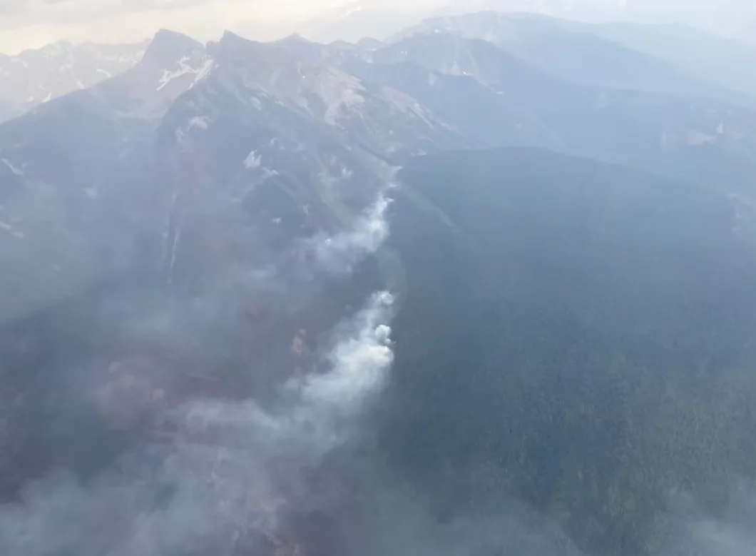 CBC: The Argenta Creek wildfire is pictured on July 29. (B.C. Wildfire Service)