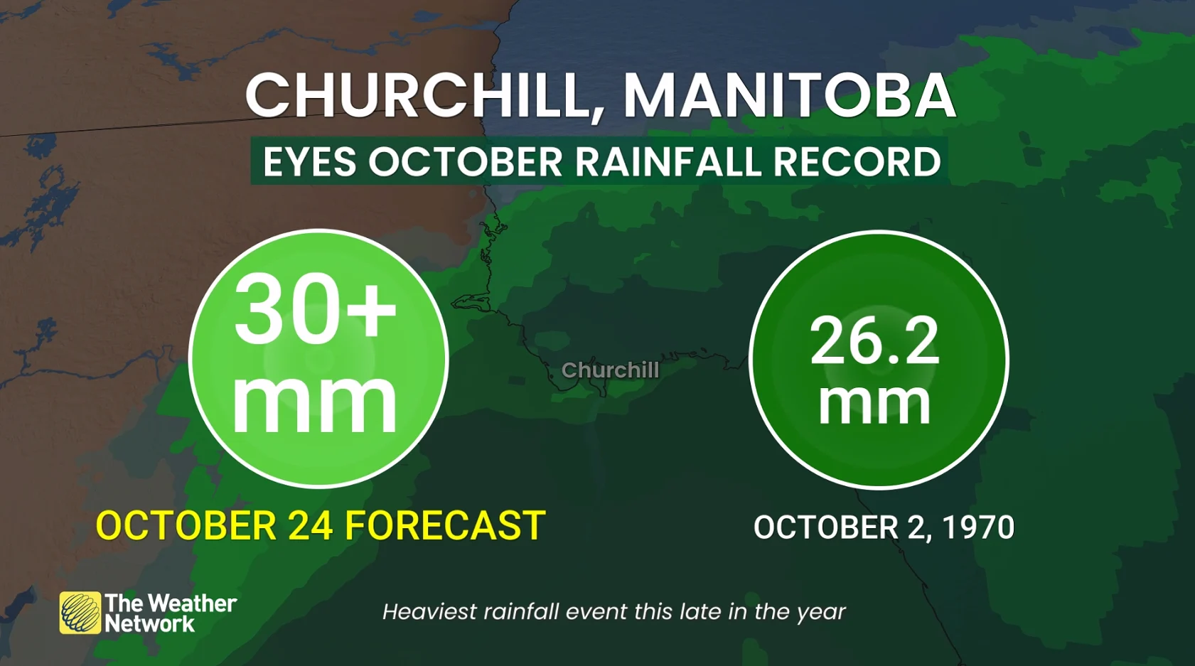 Churchill, Man., eyes record October rainfall