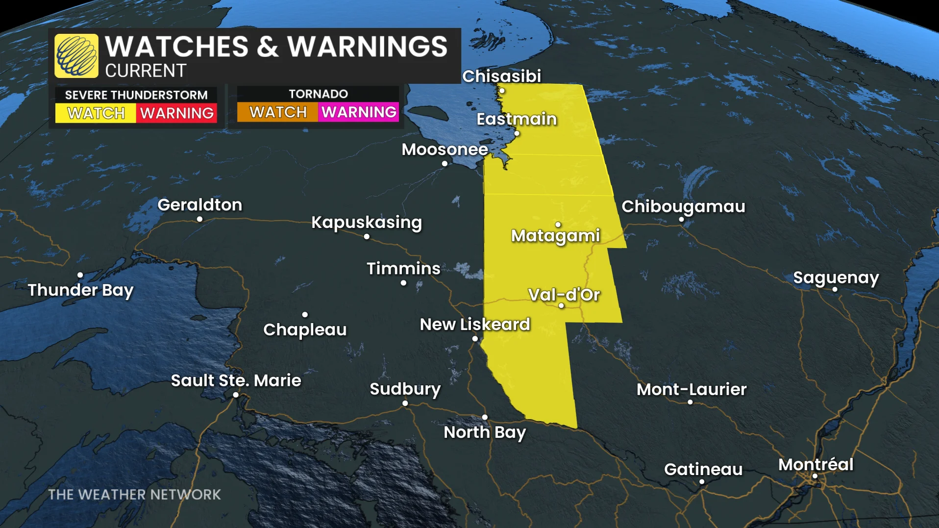 Rain, Storm, Thunder, Ontario, Quebec, Friday, July 31, 2026. (The Weather Network)