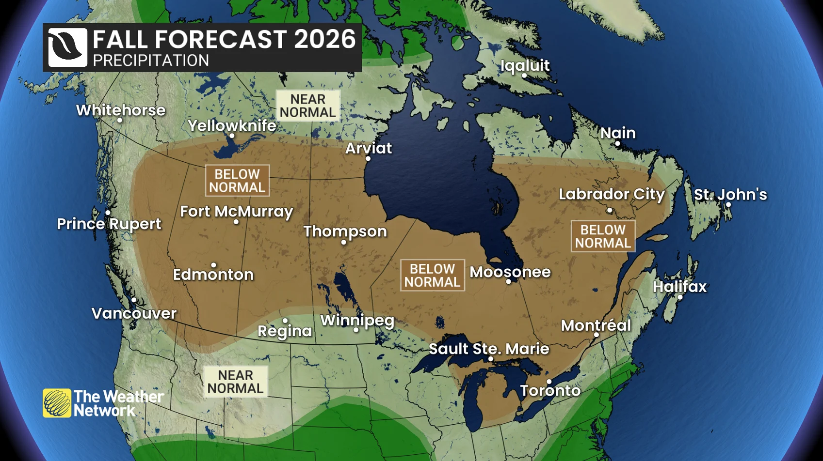 Fall Outlook 2026 - Precipitation