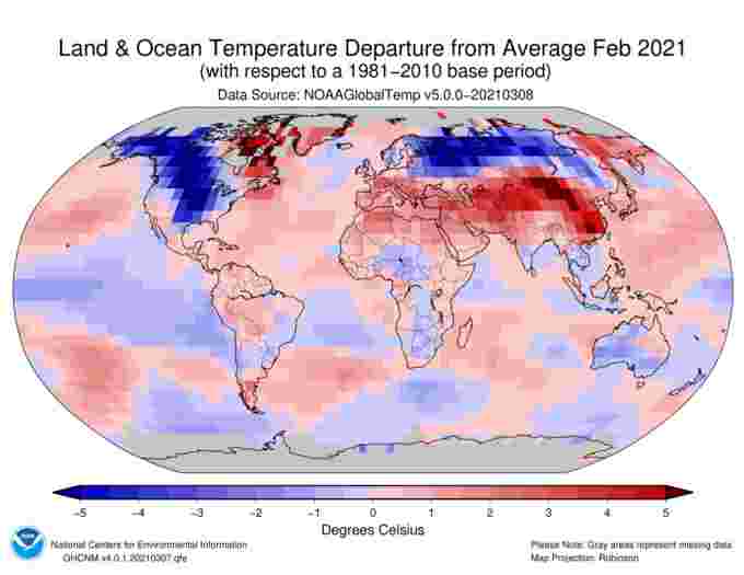 Global-Temp-Anomalies-February-2021-NOAA