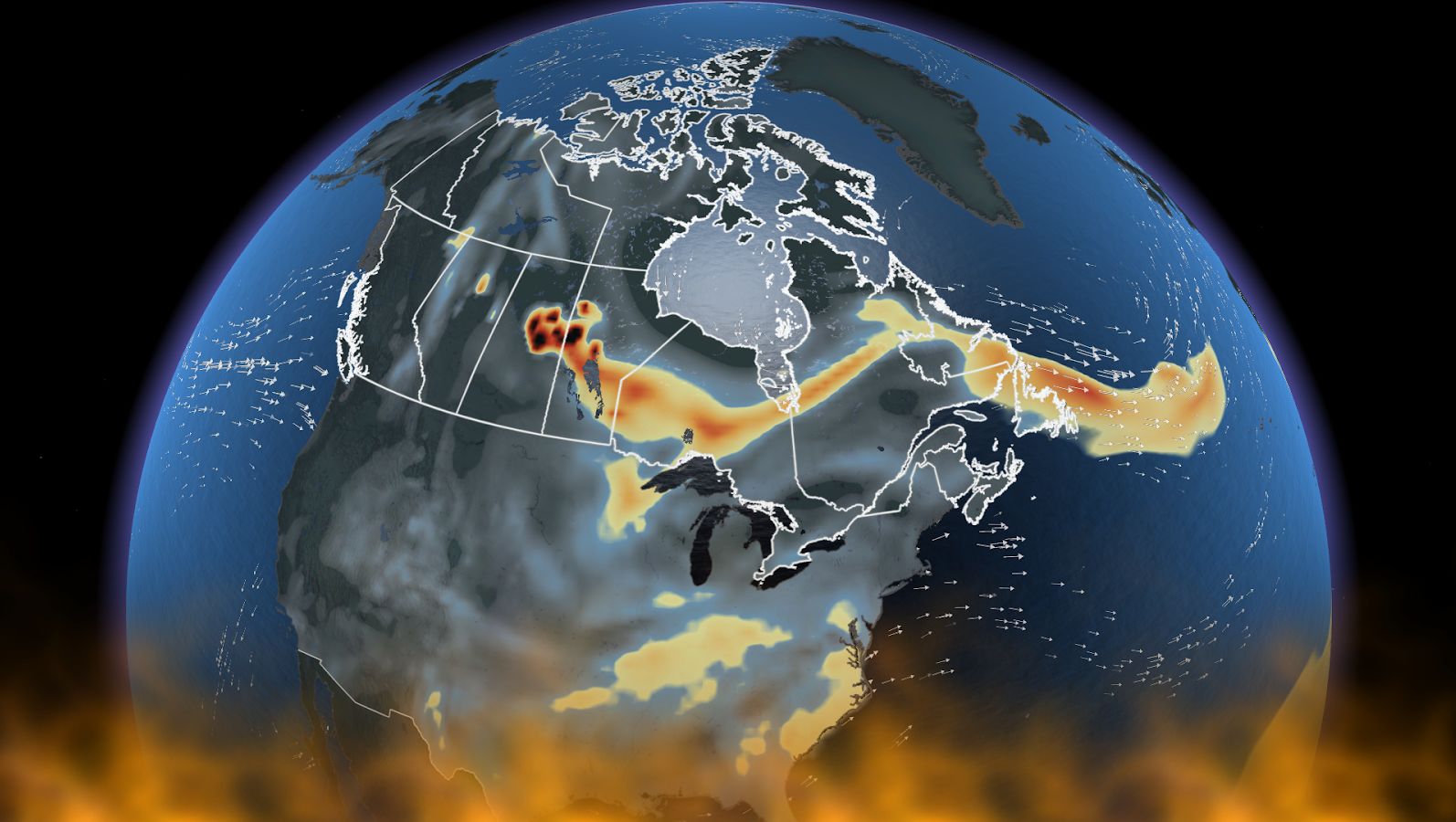 Winds shift wildfire smoke into Ontario, Midwest by weekend
