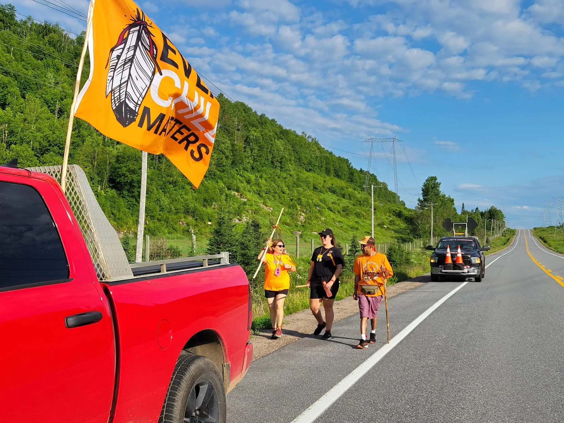 Les courageux marcheurs