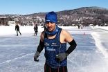 Barefoot sprinter races on frozen lake, sets unofficial world record