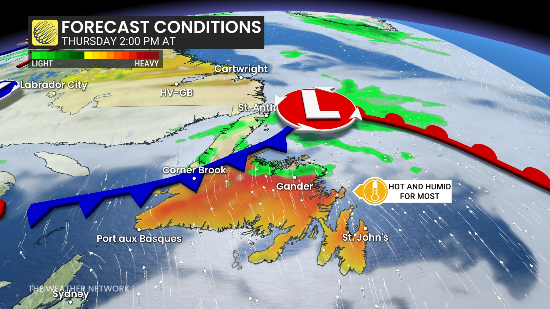 Baron - NL forecast conditions July 16