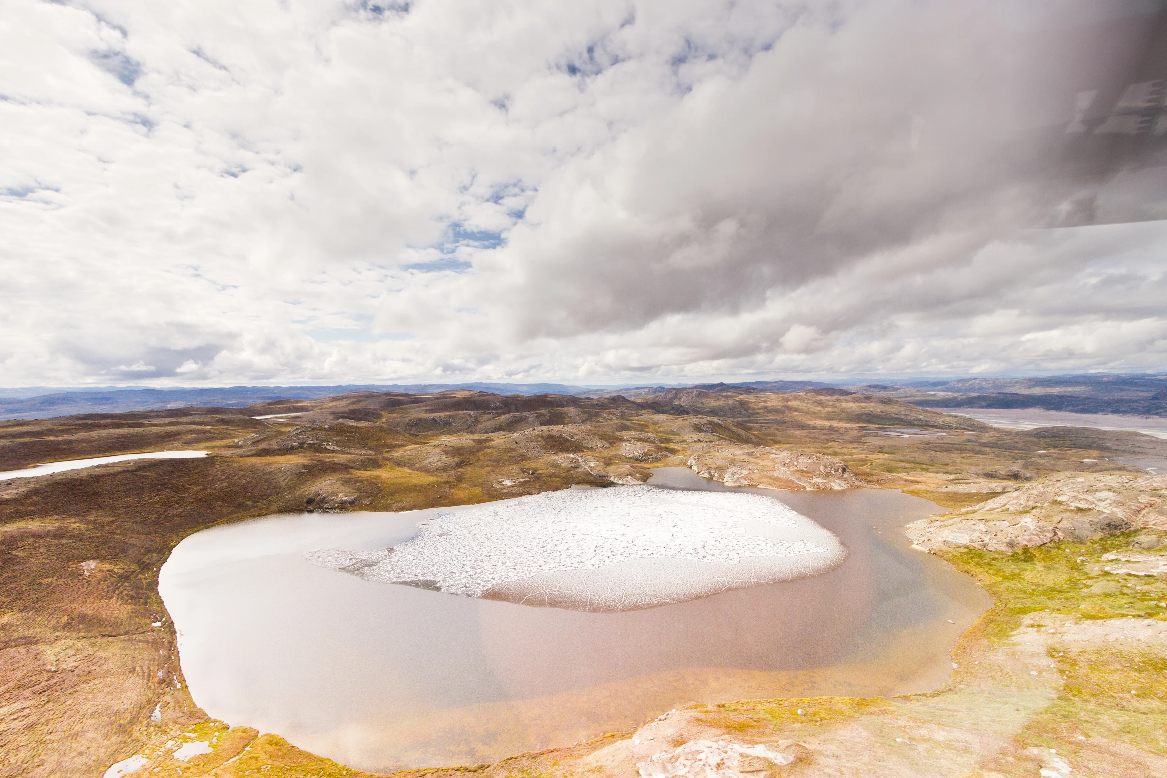 Greenland landscape.melting pool.UVM.Credit-Joshua Brown