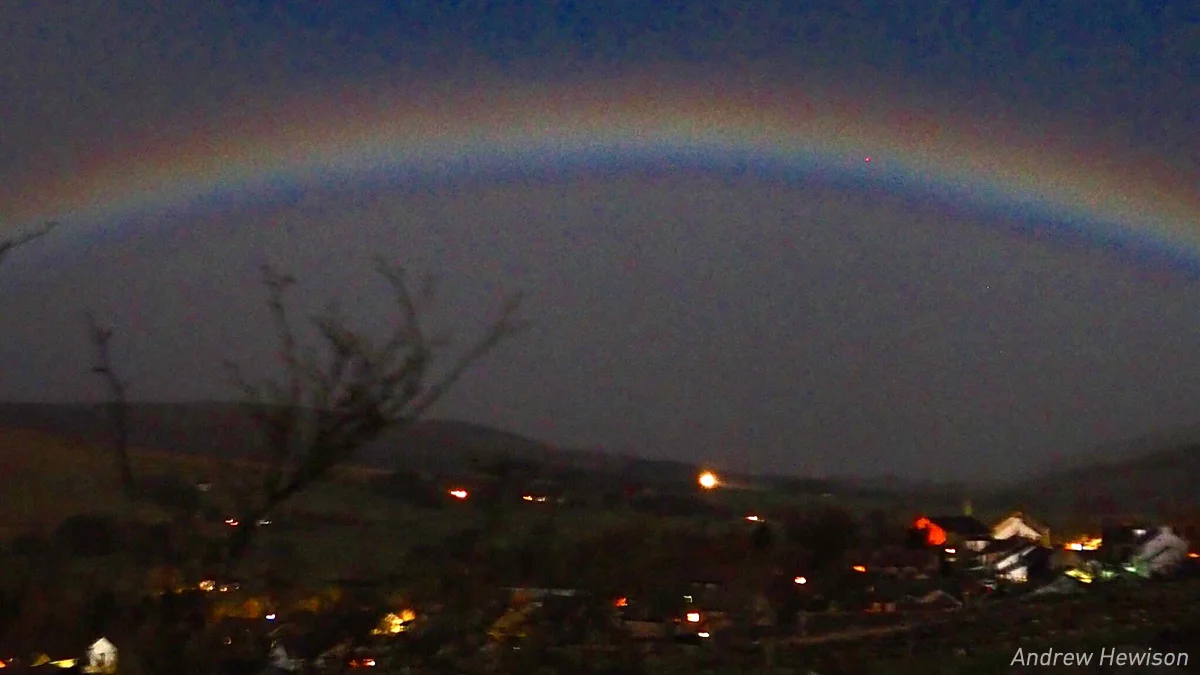 Rare moonbow ushers in spring during the Equinox Super Moon