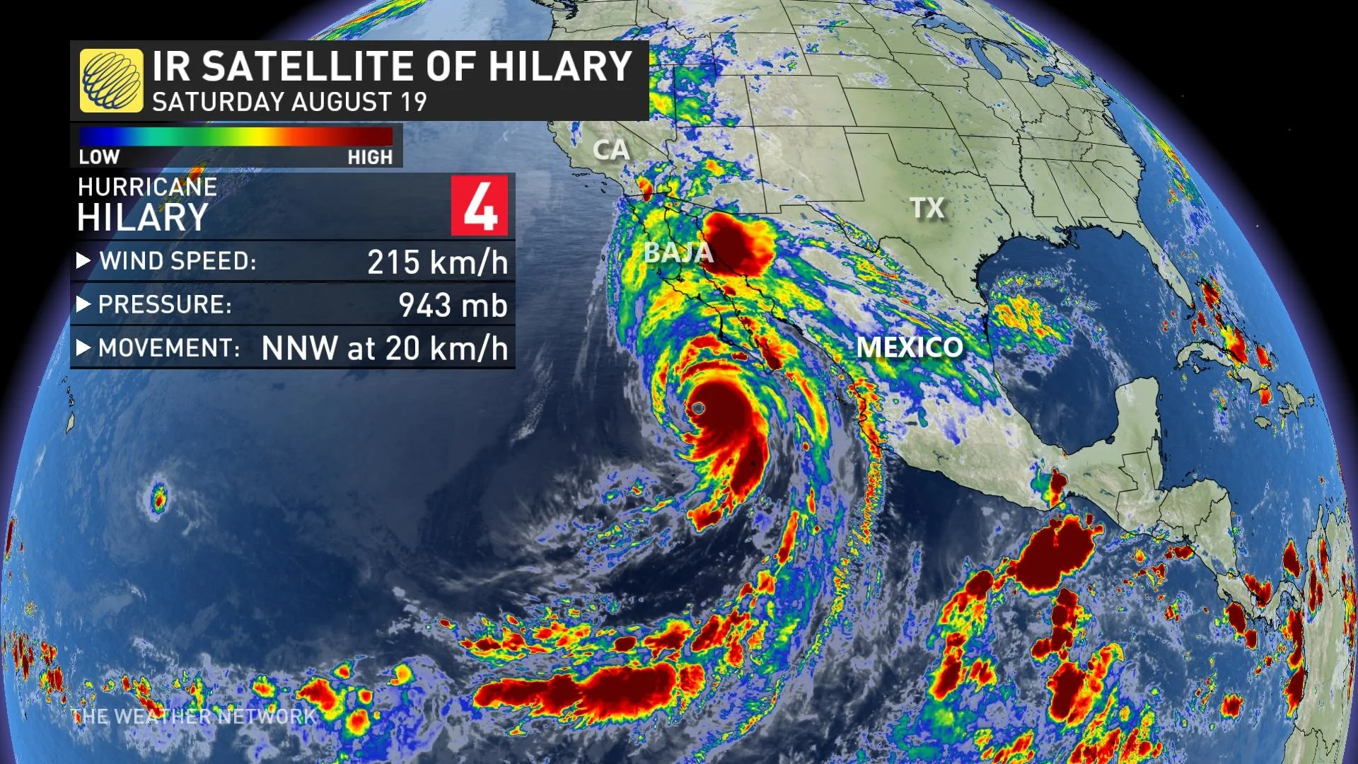 Hurricane Hilary IR