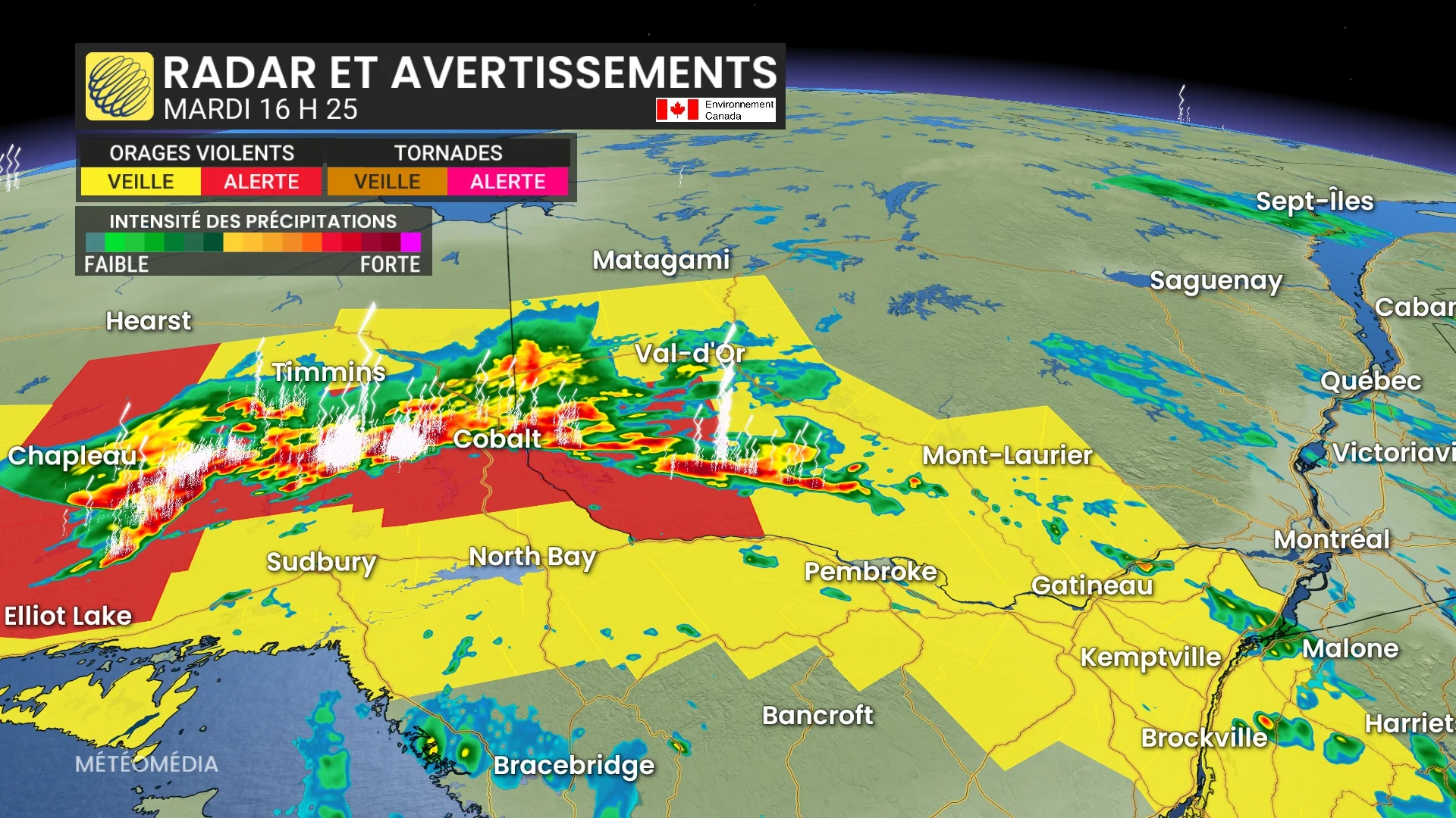 Orages violents et risque de tornades ce mardi : voyez où