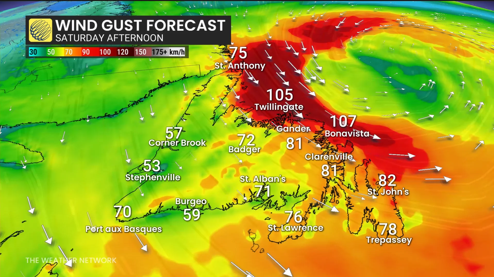 Baron - NL winds Saturday - Sept 18