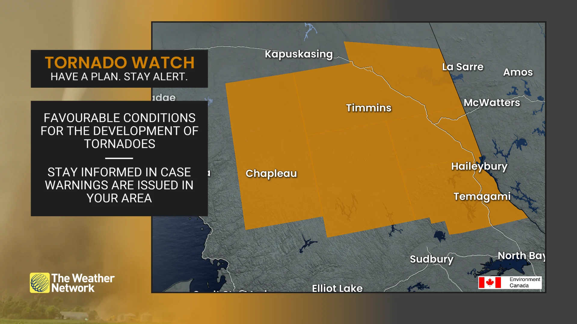 Tornado watch issued in northern Ontario as storms develop - The ...