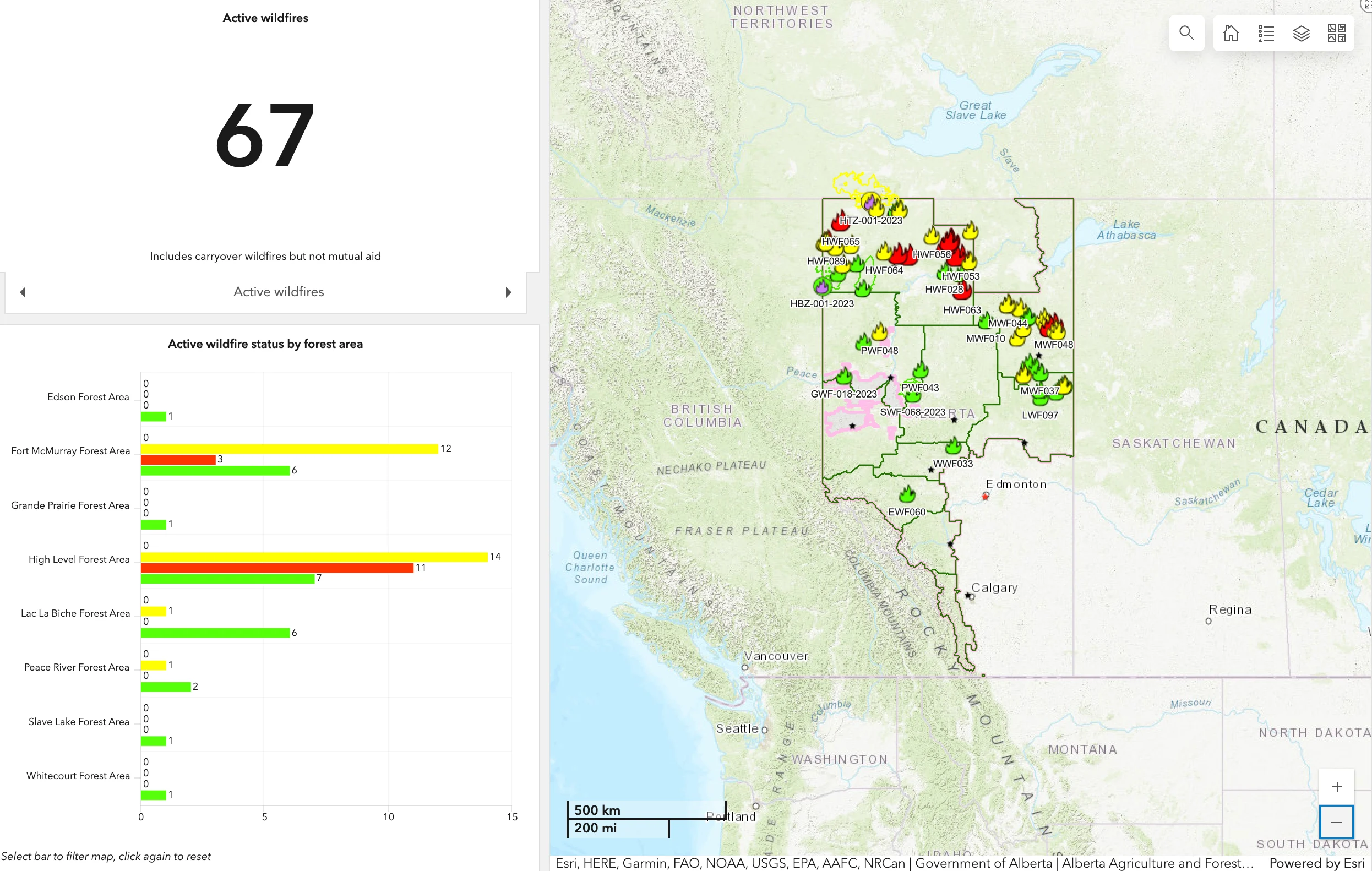 Alberta Wildfire: July 3, 2024 update. Current wildfires.