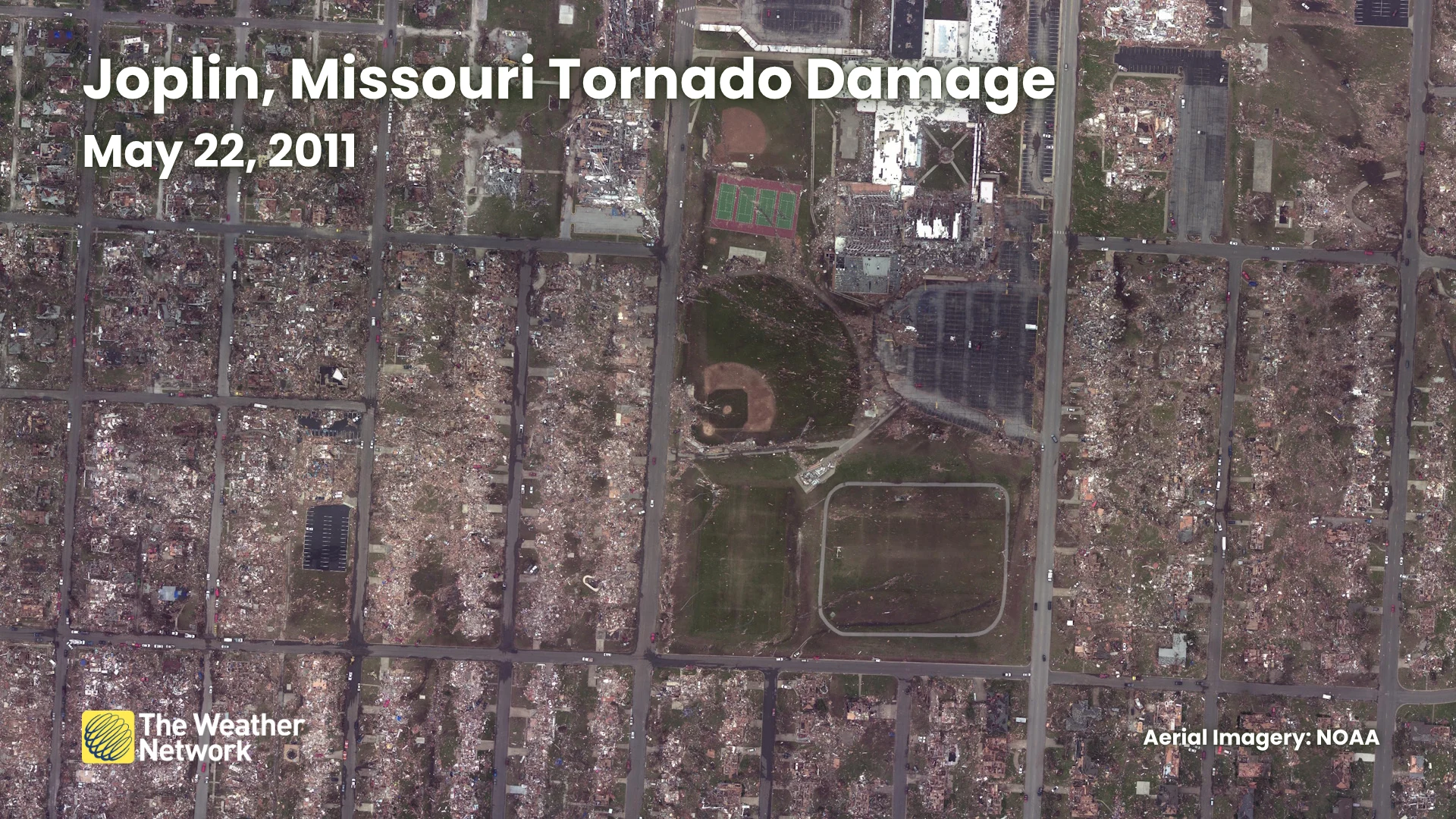 Joplin Missouri Tornado Damage Aerial Survey