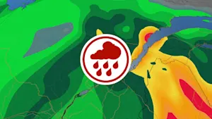 Jusqu'à 90 mm de pluie : la semaine se terminera bien arrosée. Détails ici. 