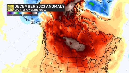 Where did December go? Canada's winter wonderland turned upside