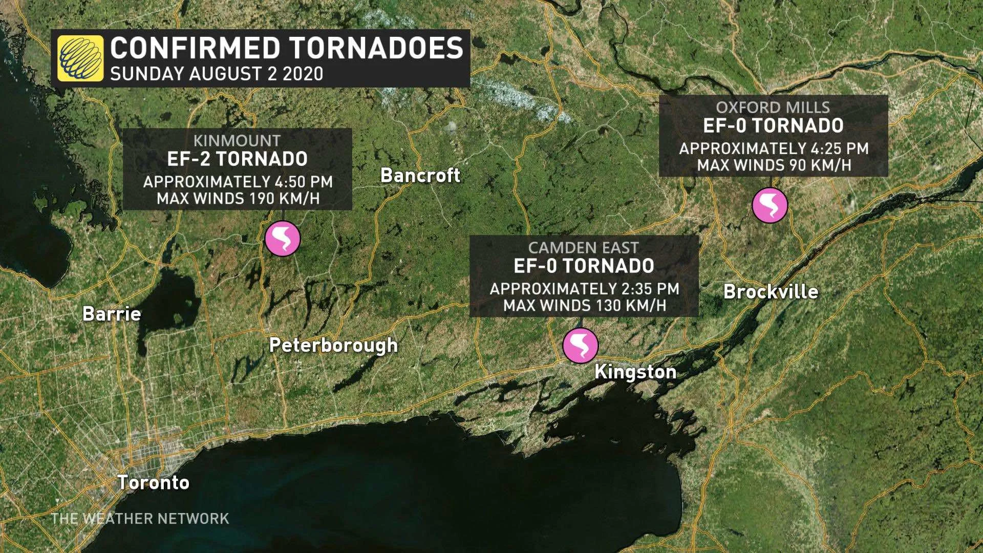 Ontario tornado summary Aug. 2