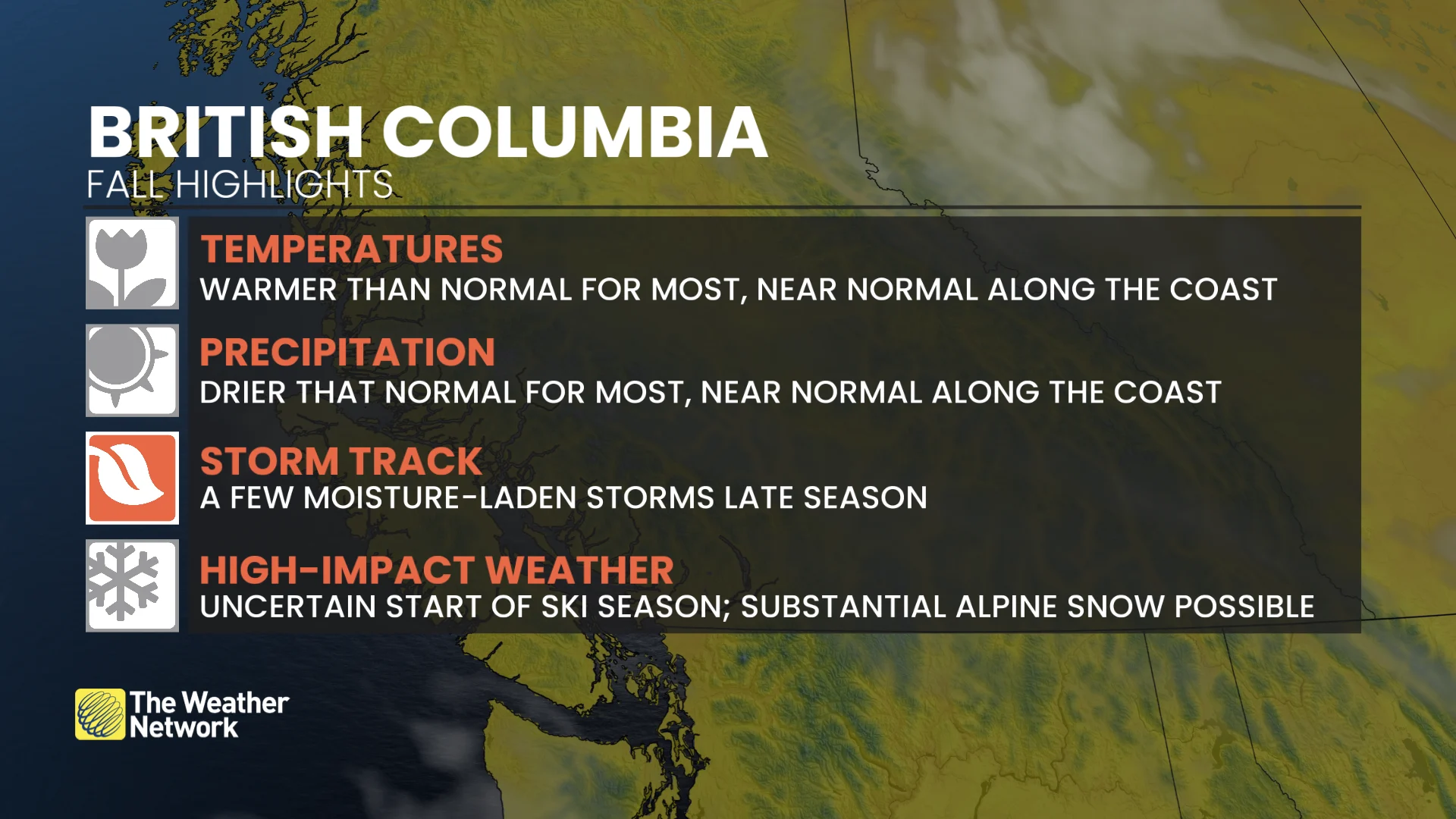 Fall Outlook 2026 - British Columbia BC Highlights