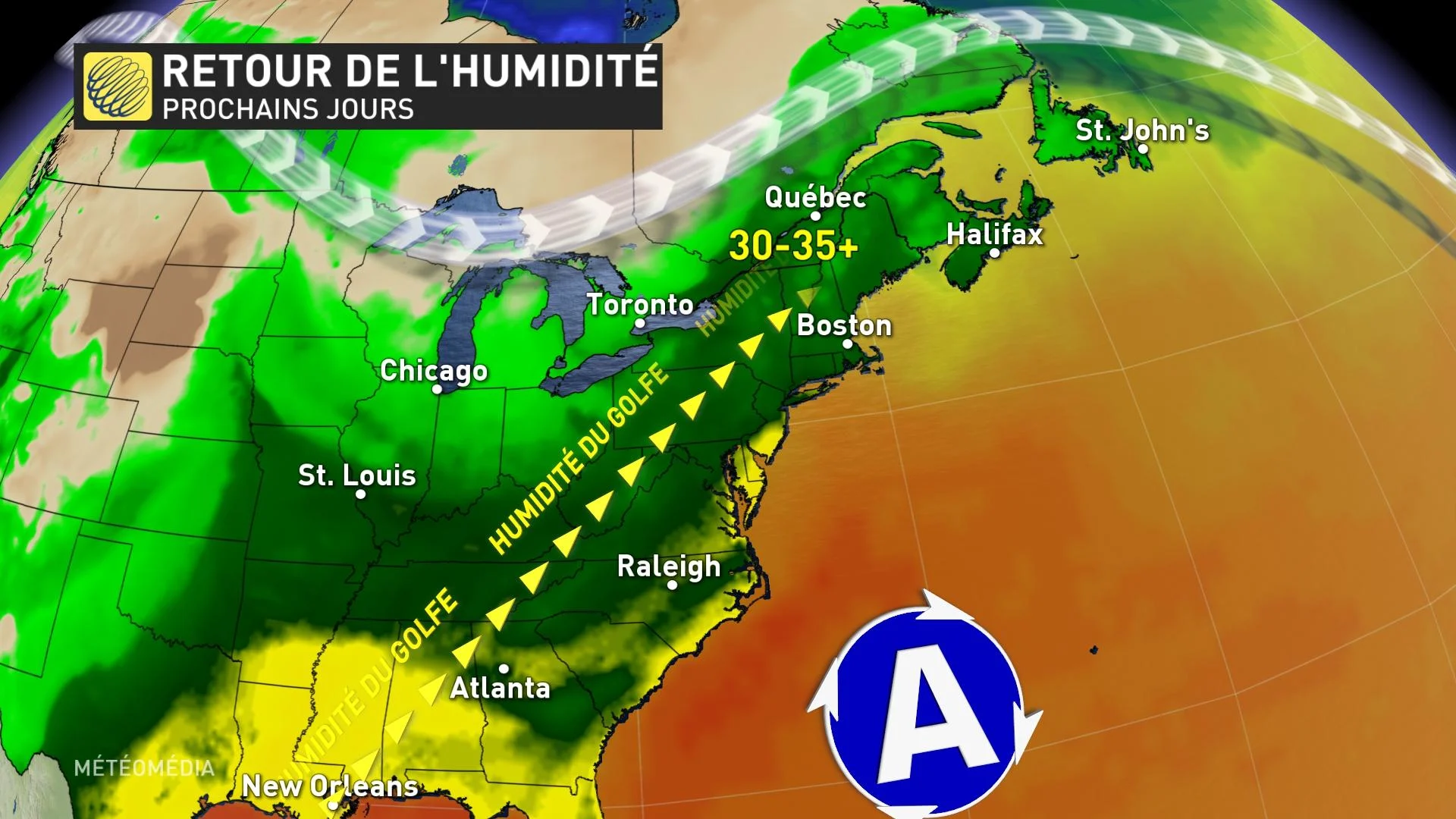 retour de l-humidité au Québec